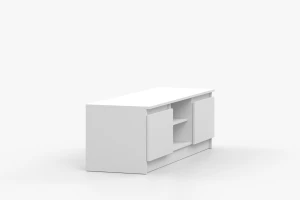 SIMO 05 TV-Schrank TV-Lowboard, weiß, 135 cm, 2 Türen, SIMO-Kollektion Deine Möbel