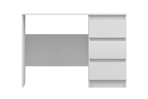 SIMO 06 Schreibtisch in weiß, 110 cm breit, mit 3 Schubladen, SIMO-Kollektion Deine Möbel