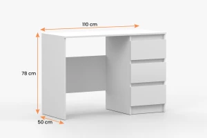 SIMO B Jugendzimmer-Set Kinderzimmer-Set mit Kleiderschrank, Schreibtisch und Kommode Deine Möbel