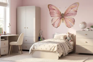 Kommode MARCO 04 80 cm kaschmir mit 3 Schubladen, Holzgriffe & Holzfüße Deine Möbel