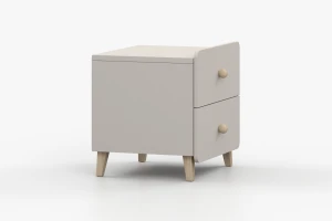 MARCO 07 Nachttisch 55 cm breit kaschmir mit 2 Schubladen Deine Möbel