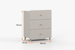 Jugendzimmer-Set C MARCO kaschmir, Kleiderschrank, Schreibtisch, Kommode & Hängeregal Deine Möbel 24 