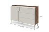 Abmessungen des Sideboards: 143,2 cm Breite, 95 cm Höhe und 42 cm Tiefe.