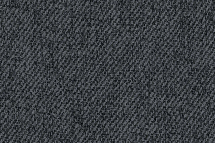 Dunkelgraue Webstoff-Textur Nahaufnahme für Polstermöbel.