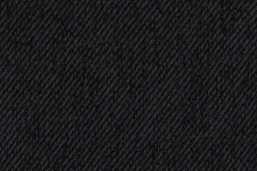 Schwarze Webstoff-Textur Nahaufnahme, Detailansicht.