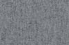 Nahaufnahme einer grauen Stofftextur mit feinem Webmuster.