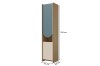 Schmaler Lexo Hochschrank mit Abmessungen: 198 cm x 43 cm x 40 cm.