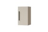 Einzelner Hängeschrank der Serie Lima in Beige mit modernem schwarzen Stabgriff.