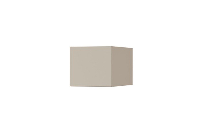 Minimalistisches Hängeregal in Beige für das moderne Jugendzimmer.