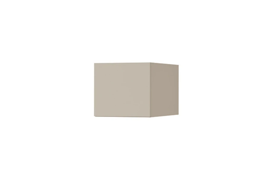 Minimalistisches Hängeregal in Beige für das moderne Jugendzimmer.