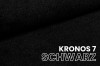 Hochwertiger Polsterstoff Kronos 7 in Schwarz für moderne Sofas und Betten.