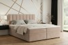 Modernes Schlafzimmer Design mit beigem Boxspringbett