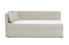 Kindersofa Roberto in Beige mit linker Armlehne aus Kordstoff