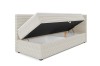 Aufgeklapptes Kindersofa Roberto mit Bettkasten für Stauraum