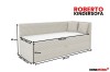 Maße und Abmessungen für das Roberto Kindersofa in der Übersicht
