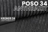 Stoffmuster Poso und Kronos in Anthrazit: Textur-Details für das Kindersofa