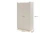 Abmessungen für Kleiderschrank SA1 in Beige: 110 cm Breite, 201 cm Höhe und 52 cm Tiefe.
