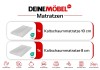 Set aus 8 cm und 10 cm Kaltschaummatratzen von DeineMöbel24, atmungsaktiv und hypoallergen für Kinder.