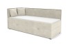 Modernes Gina Kindersofa in Beige für das Kinderzimmer, Ansicht links.