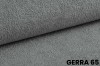 Nahaufnahme der Textur des grauen Polsterstoffs Gerra 65.