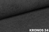 Nahaufnahme Stoffmuster Kronos 34 in Dunkelgrau für Polstermöbel.