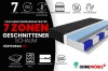 Matratze Härtegrad H3 mit schwarzem Premium-Bezug, 7 Liegezonen und OEKO-TEX Zertifizierung.