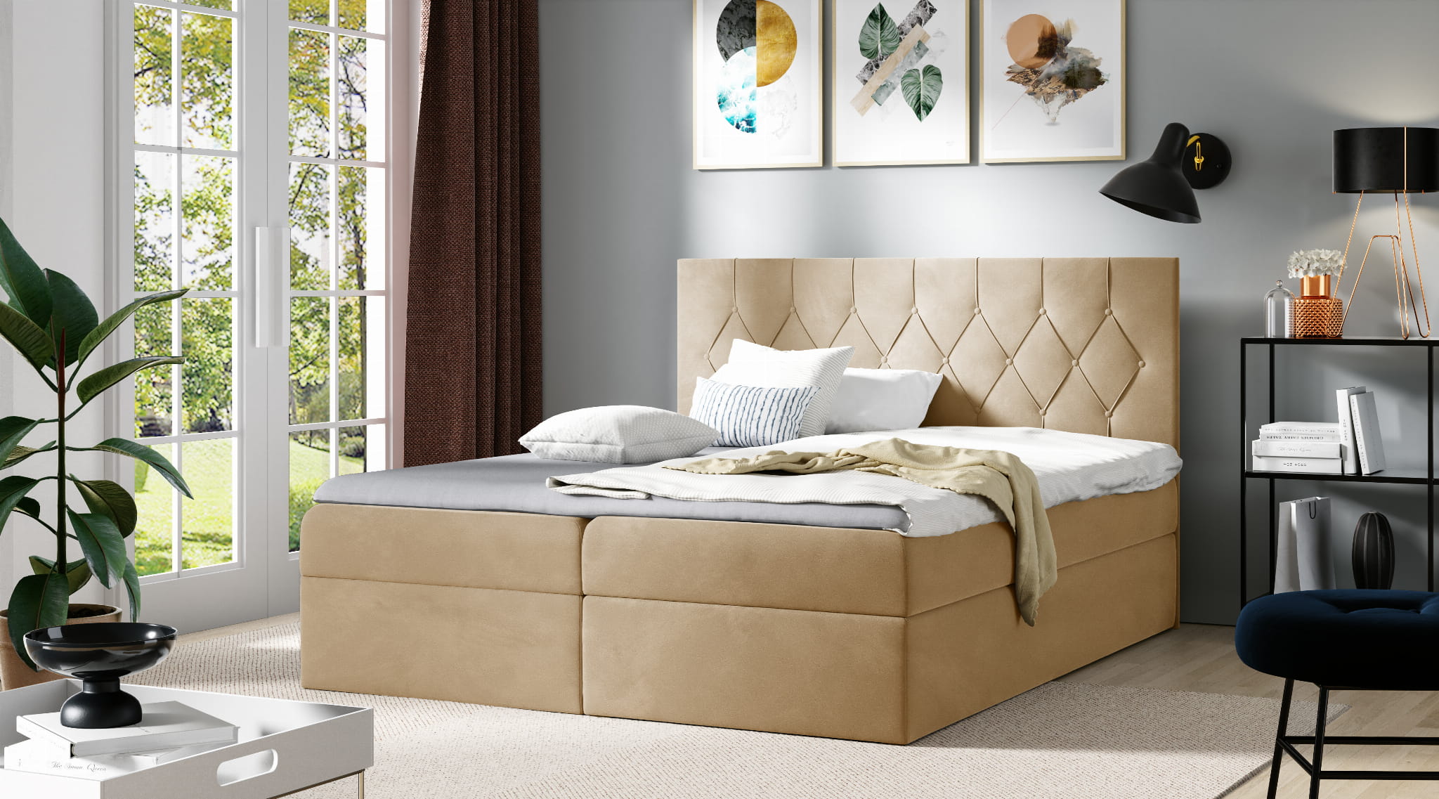 PRESTON Boxspringbett mit Bettkasten Deine Möbel