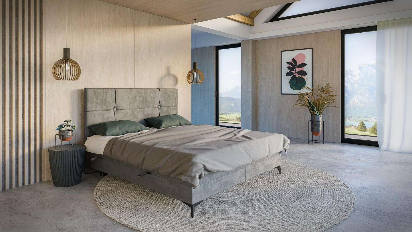 NEL Boxspringbett mit Bettkasten Deine Möbel