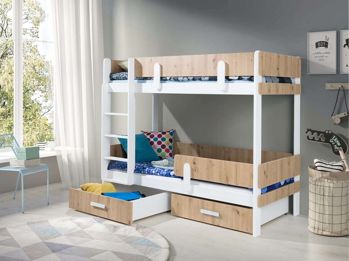 ELLEN II Etagenbett für 2 Kinder mit Schubladen Deine Möbel