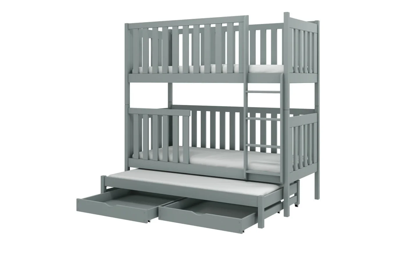 OLIVIA Etagenbett Ausziehbett für 3 Kinder mit Schubladen Deine Möbel