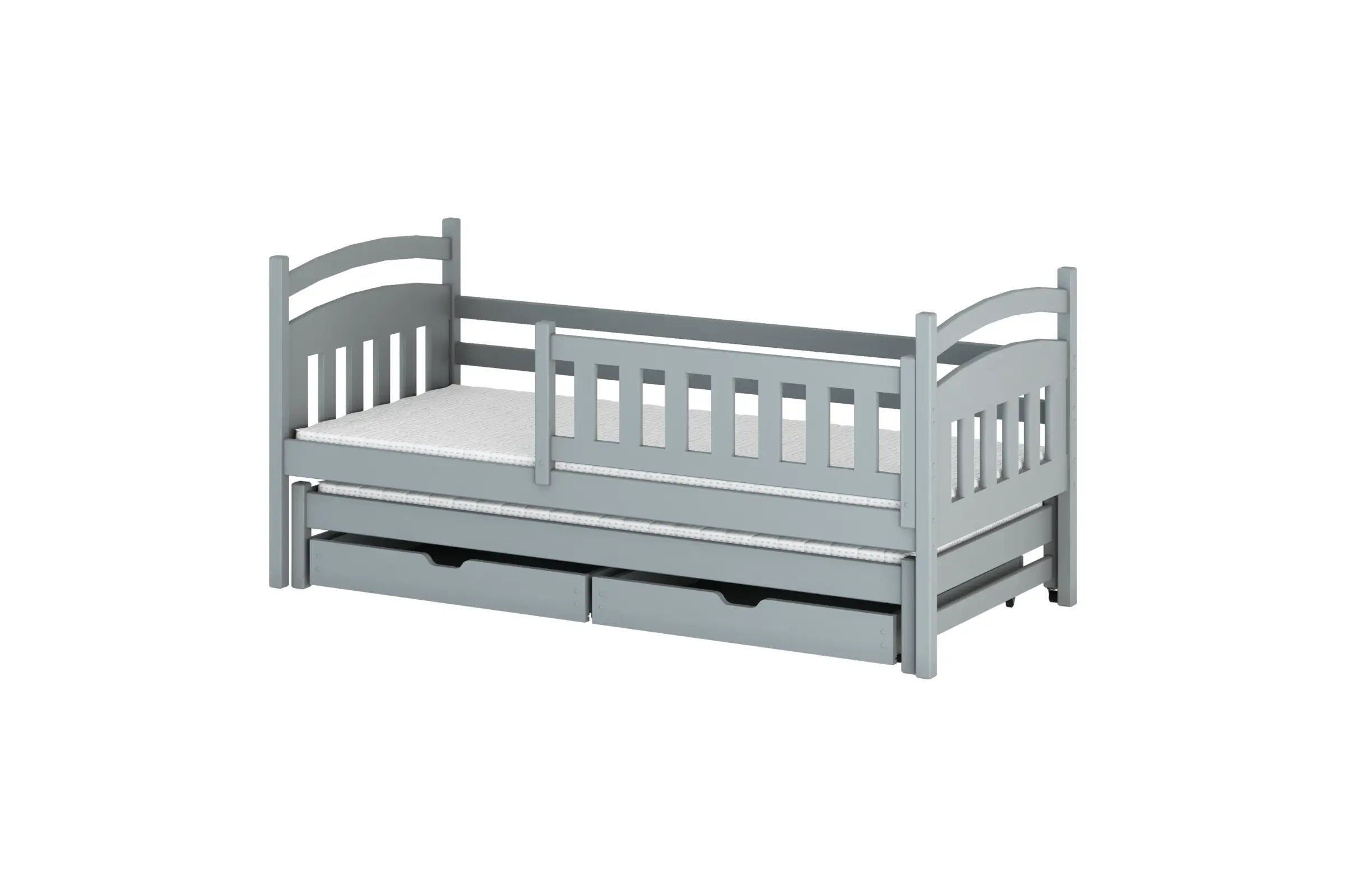 GABRIEL 90x200 Aschgrau Ausziehbett Kinderbett Deine Möbel