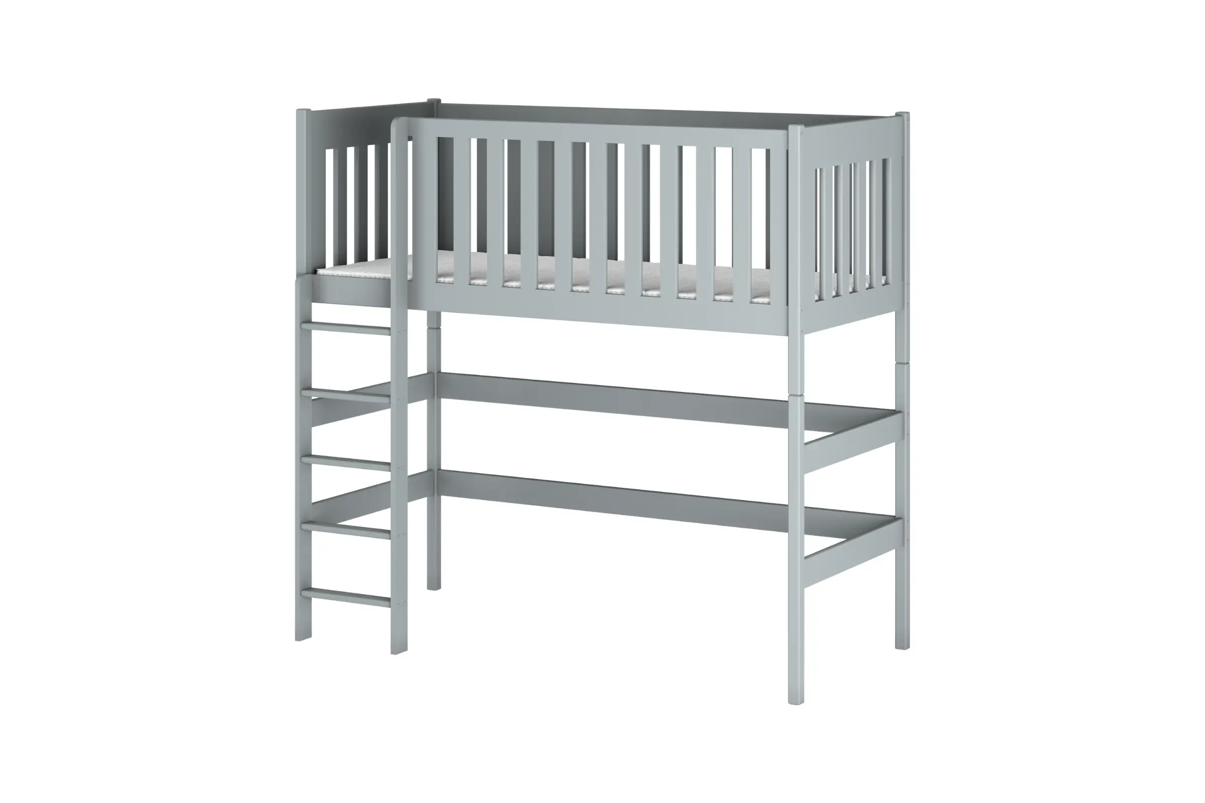 LAURA 90x200 Aschgrau Hochbett Deine Möbel