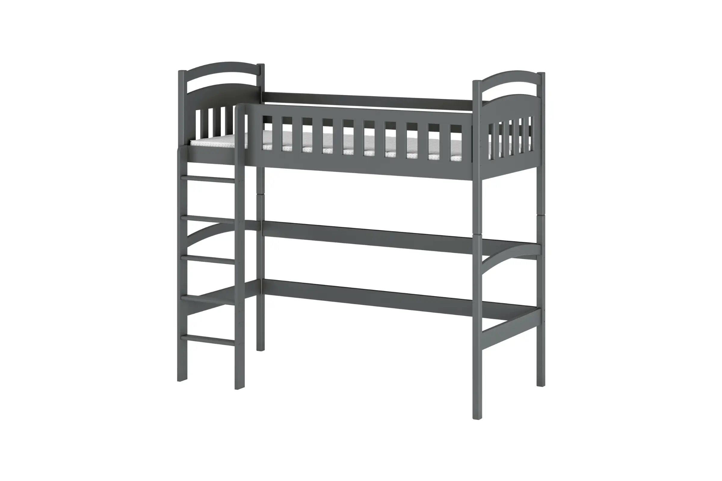 MALI 90x200 Graphit Hochbett Deine Möbel