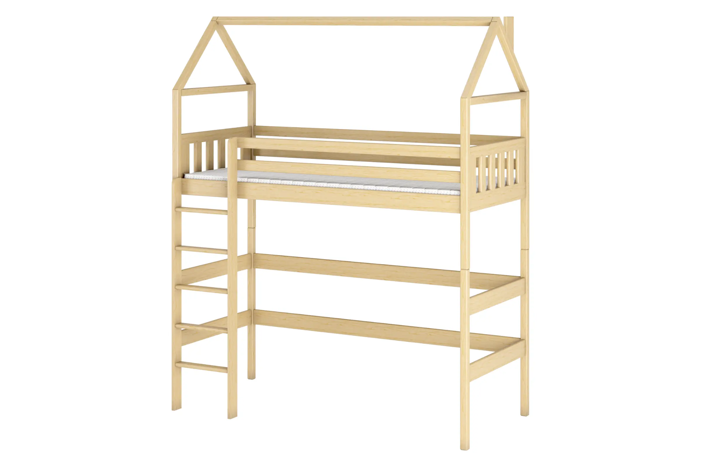 MARINA 90x200 Natur Kiefer Hochbett Deine Möbel