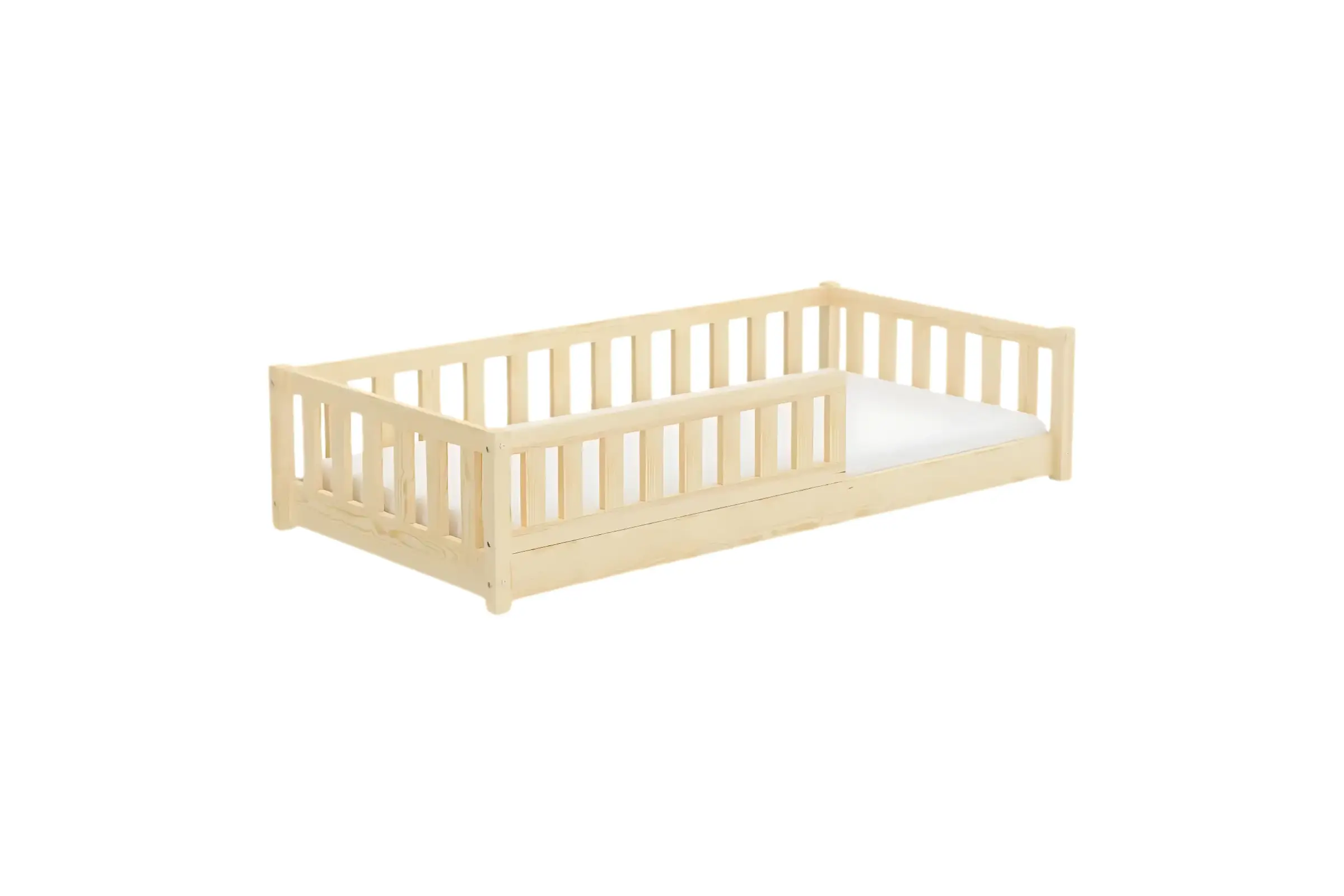 SOPHIA 90x200 Kiefer Bodenbett Einzelbett Deine Möbel