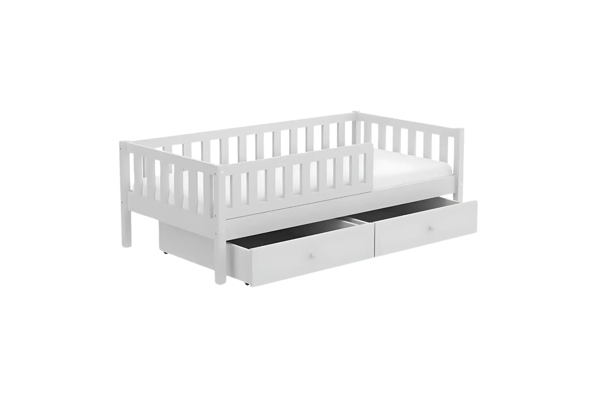 SOPHIA 140x200 Weiß Kinderbett mit zwei Schubladen Deine Möbel