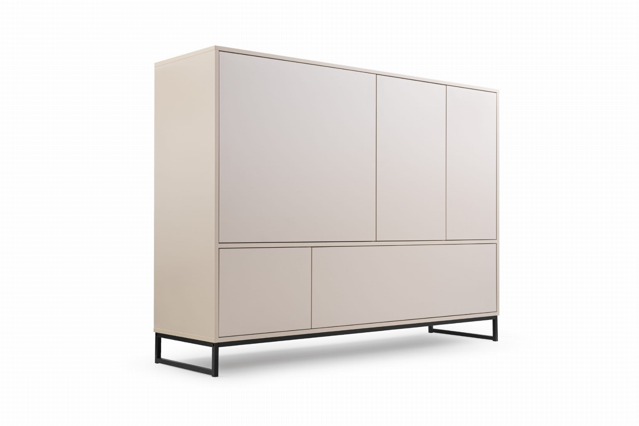 GENEVE 160 cm Kommode Sideboard Sandbeige Dunkelgrün Deine Möbel