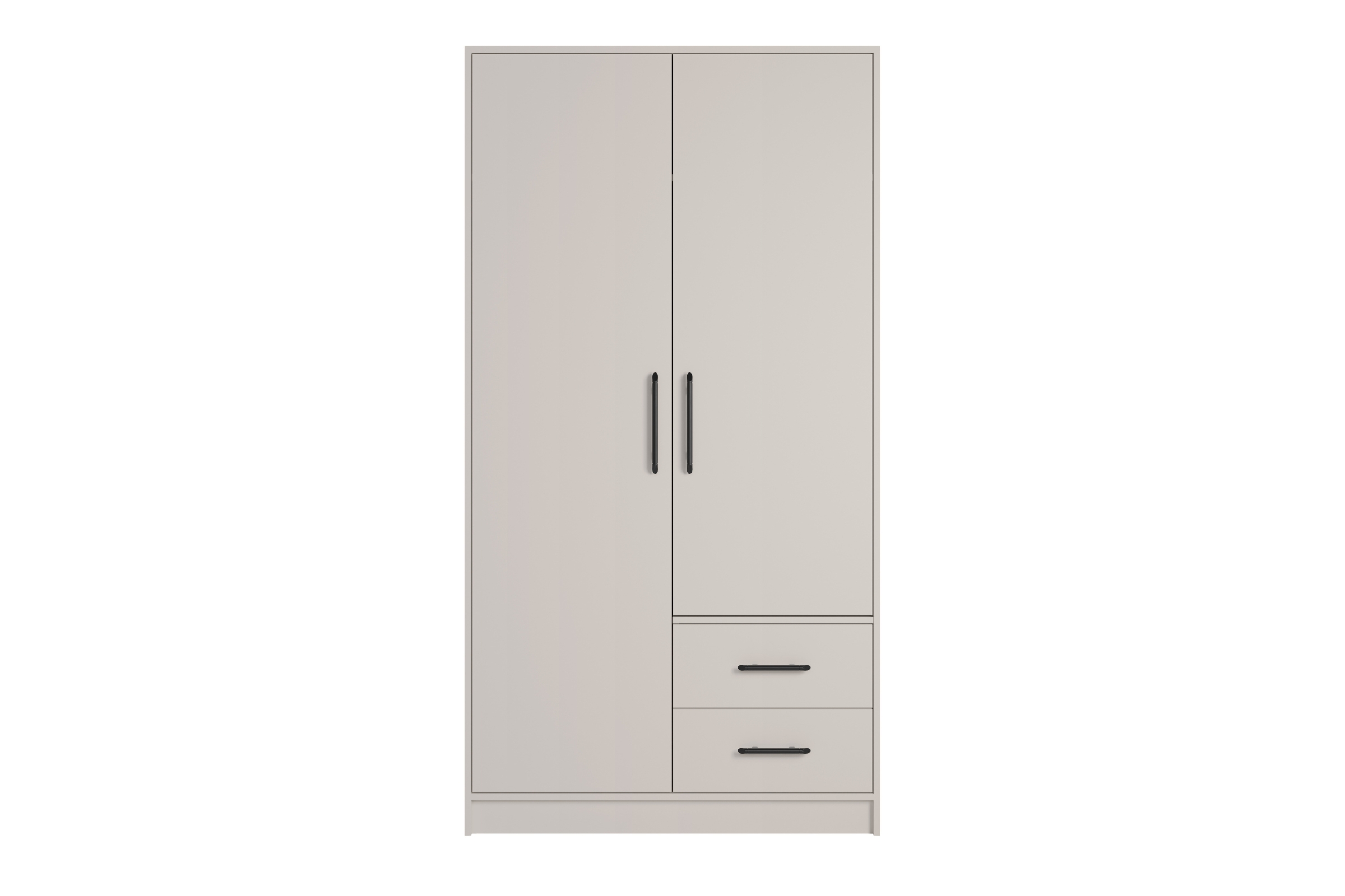 Kleiderschrank SAM SR3 100 cm breit in Cashmere 2-türig