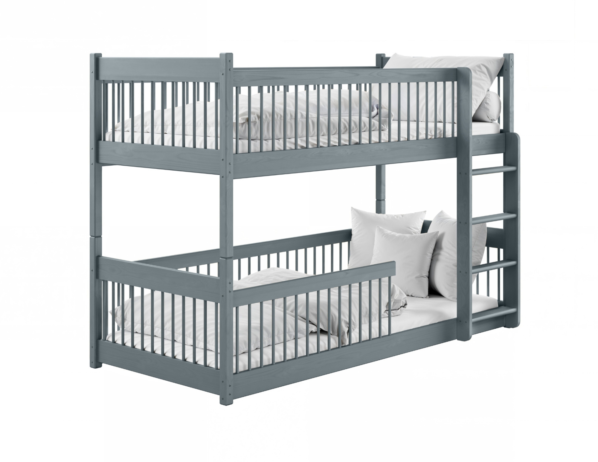 CHARM 90x200 Aschgrau Etagenbett inkl. Lattenrost Deine Möbel