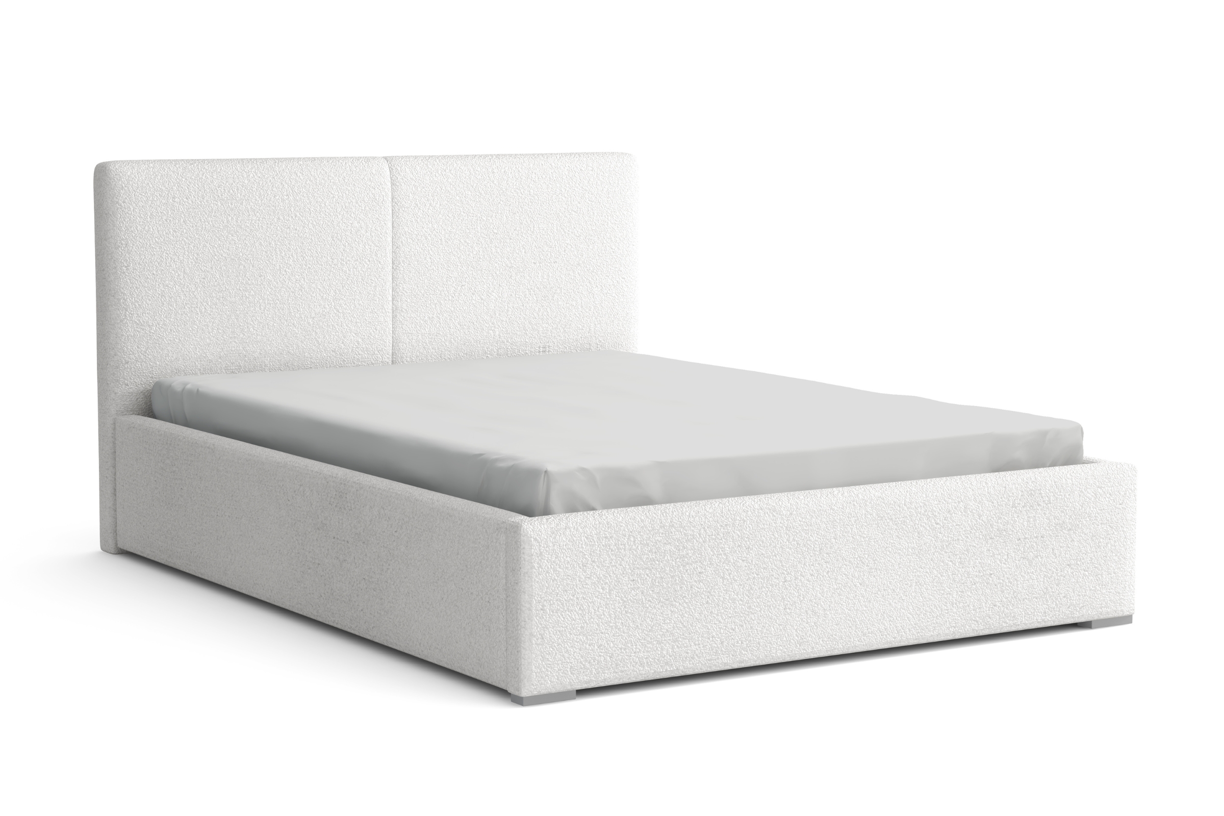 INES Polsterbett mit Bettkasten und Lattenrost Bouclé Deine Möbel