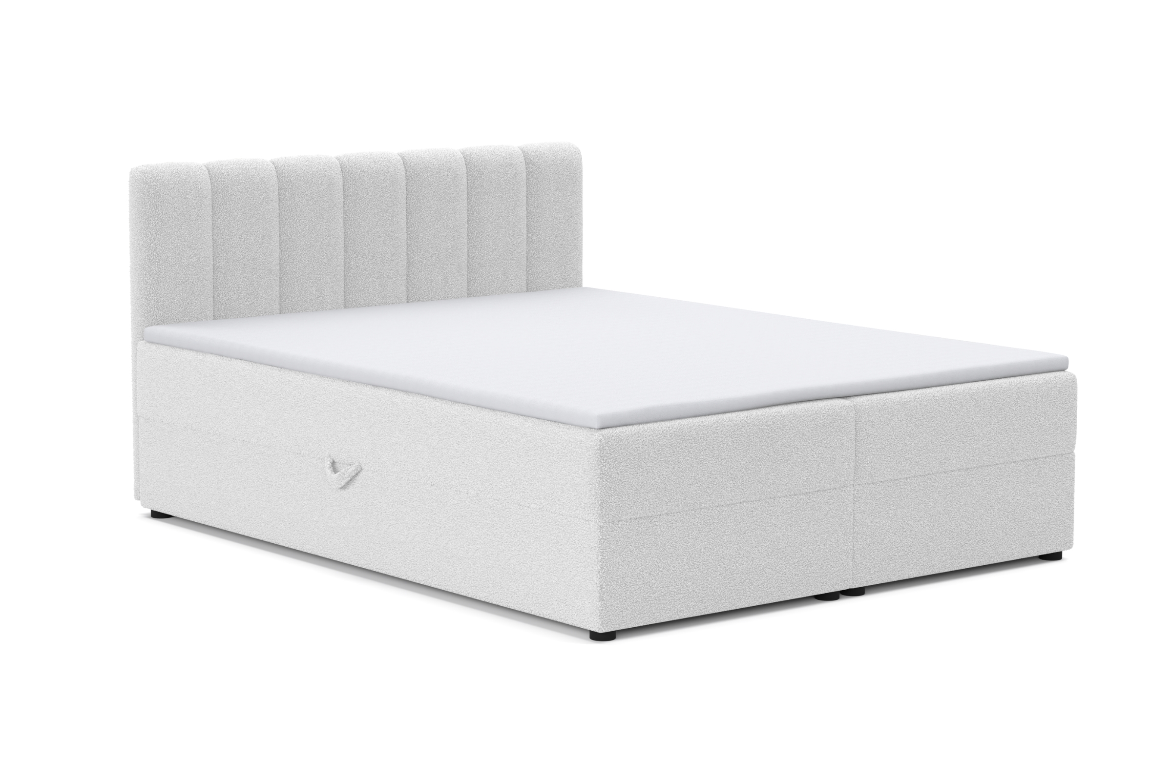 VANESSA Boxspringbett mit Bettkasten Boxbett in Boucle Deine Möbel