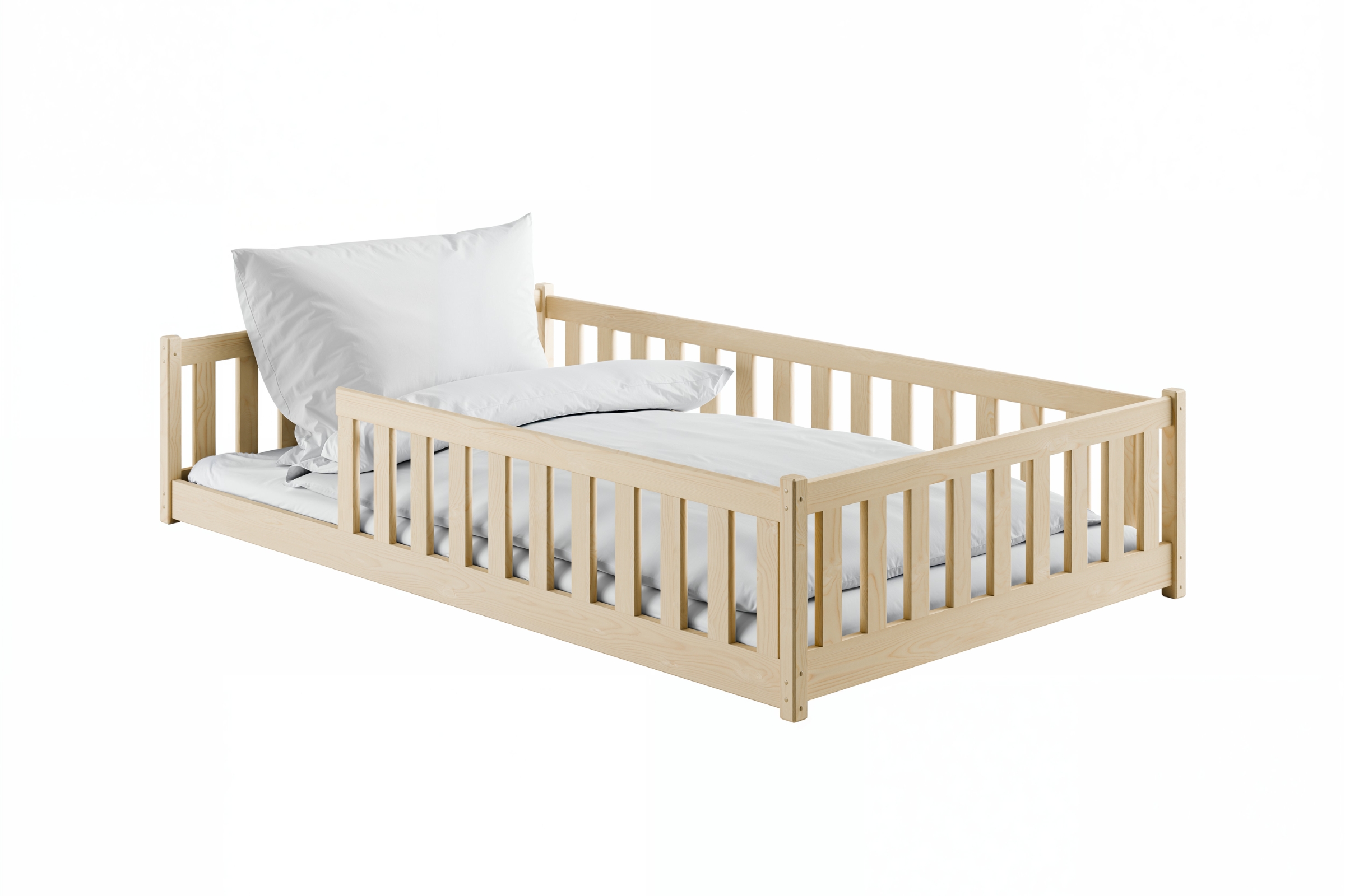 BELMO 120x200 Natur Kiefer Kinderbett Laufstall Deine Möbel