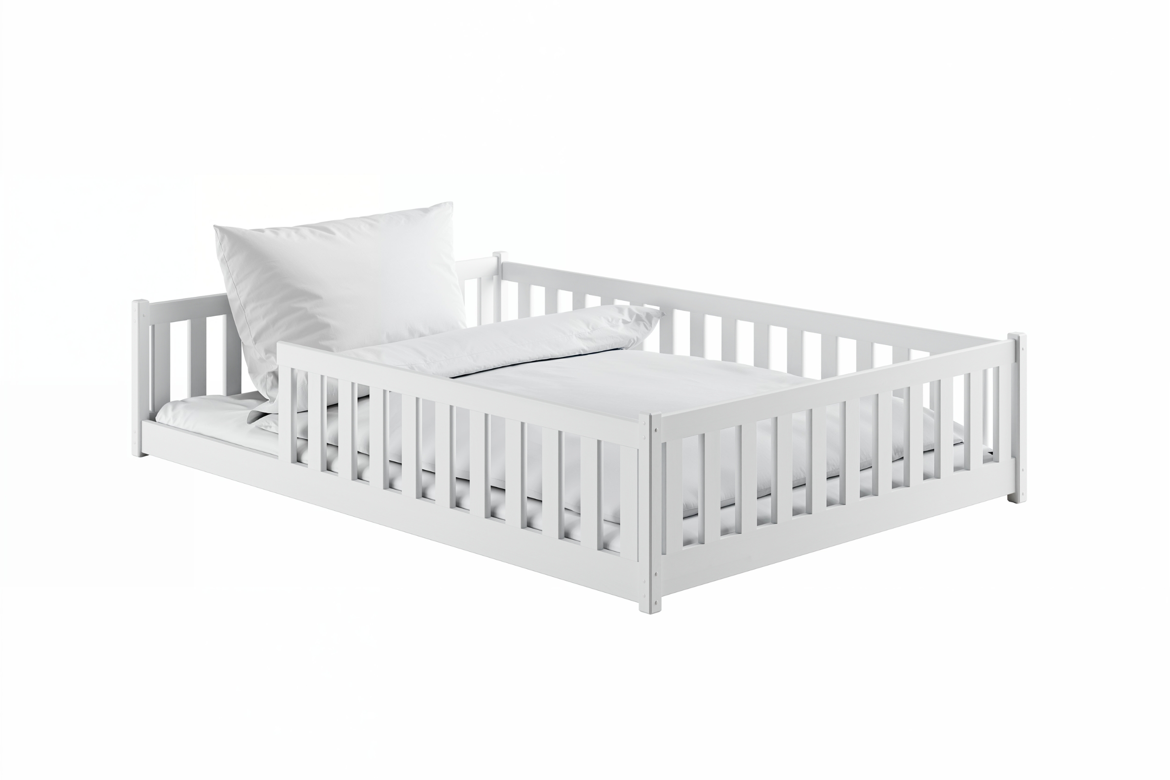 BELMO 140x200 Weiß Kinderbett Laufstall Deine Möbel