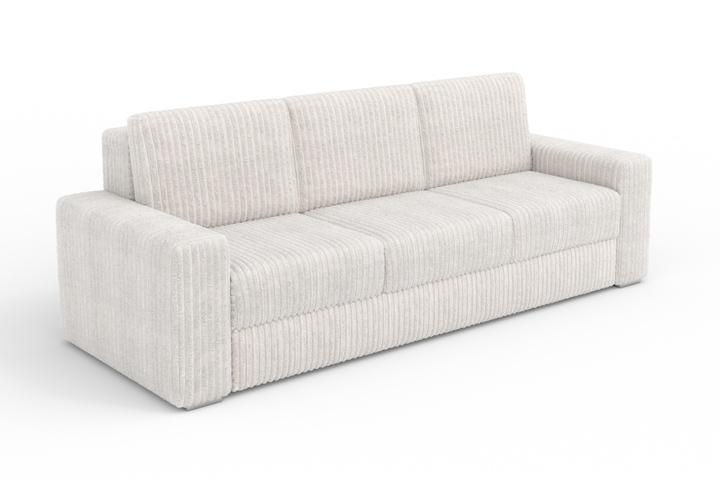 TIMON Sofa 3-Sitzer 245 cm breit mit Schlaffunktion Cord Stoff Deine Moebel