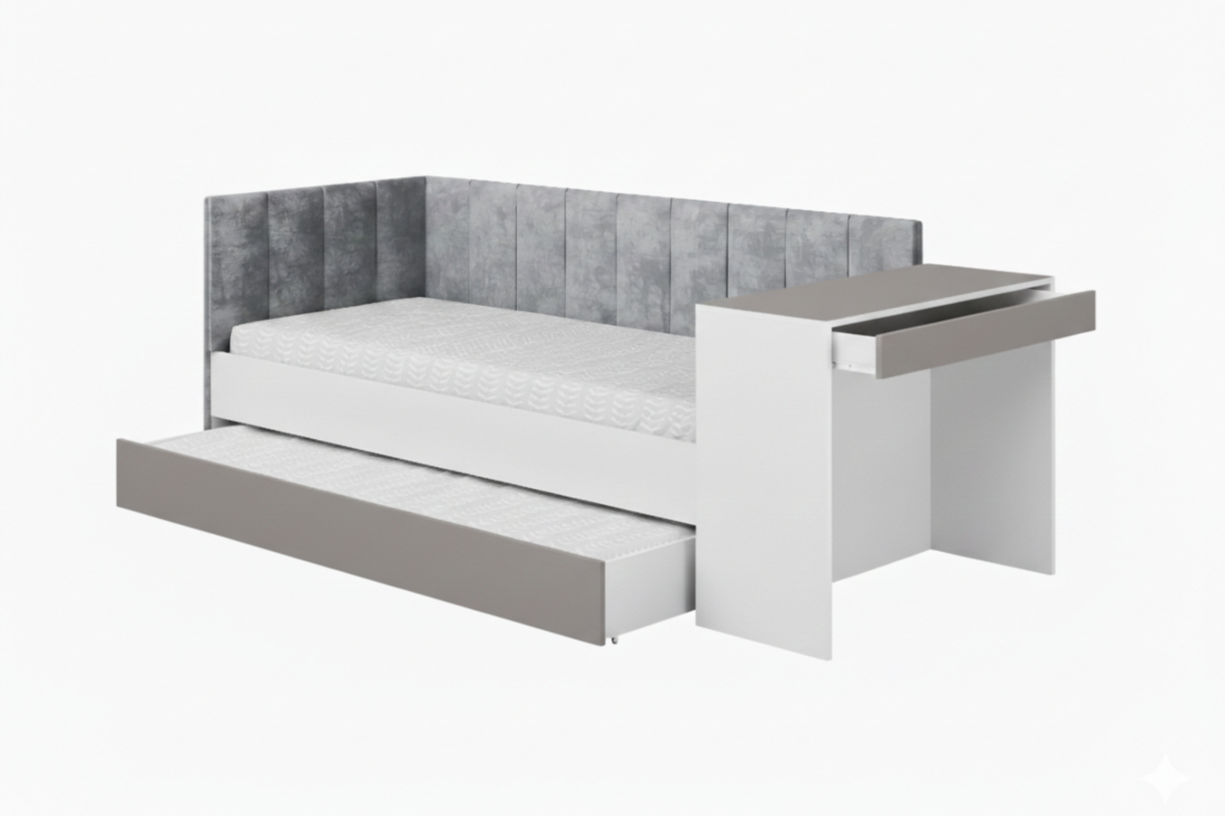 FABIAN 90x200 Jugendbett Multifunktionsbett Kinderbett Bett mit Ausziehbett Deine Möbel