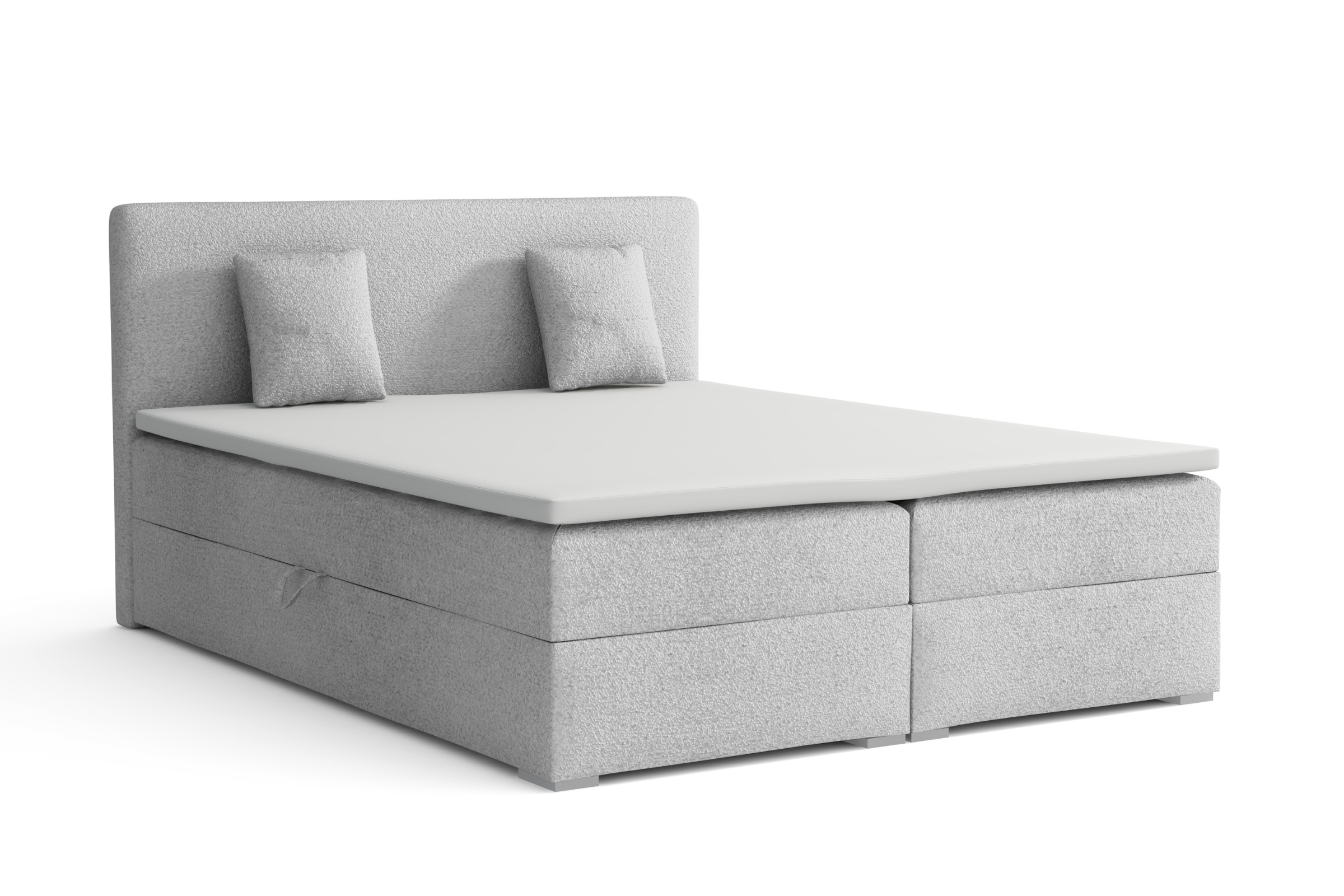 BELLO LUX Boxspringbett mit Bettkasten Boxbett in Boucle Deine Möbel