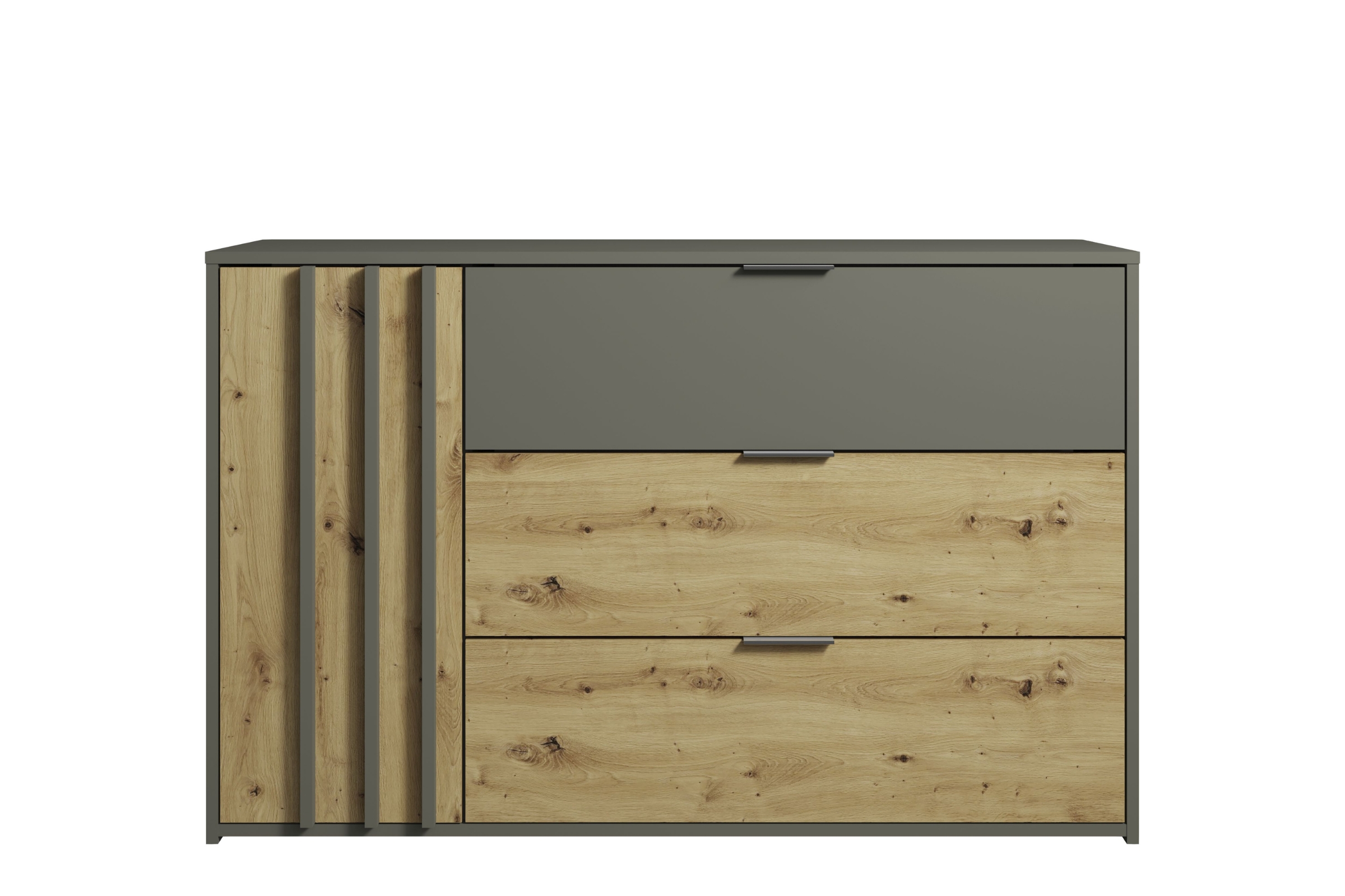 RON Kommode 125 cm Sideboard in Artisan Eiche / Graphitgrau Deine Möbel